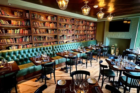 interior tables and chairs at Shutters on King