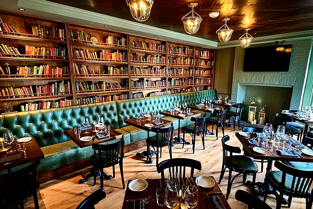 interior tables and chairs at Shutters on King