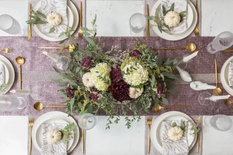 Fall-inspired table setting