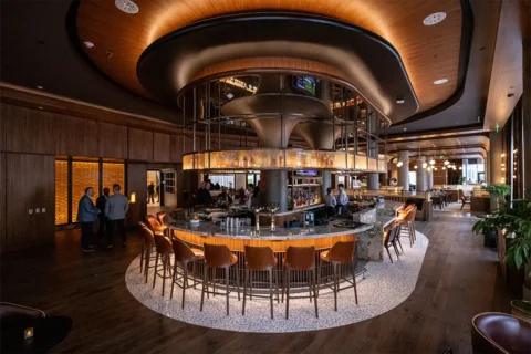 The bar at The Simon