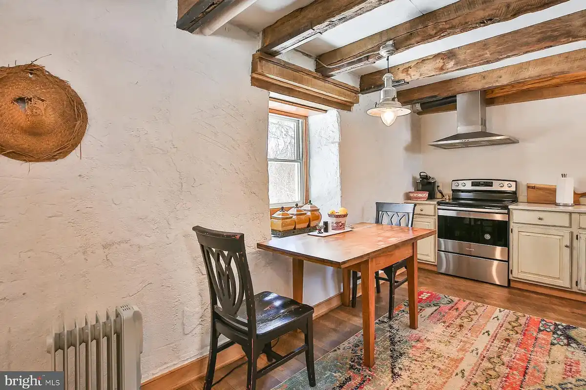 two-person dining area in kitchen