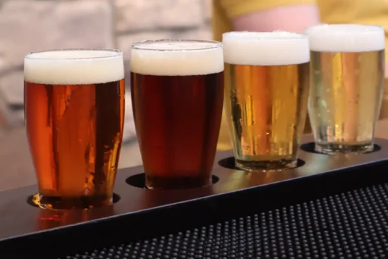 beer flight at loco lion