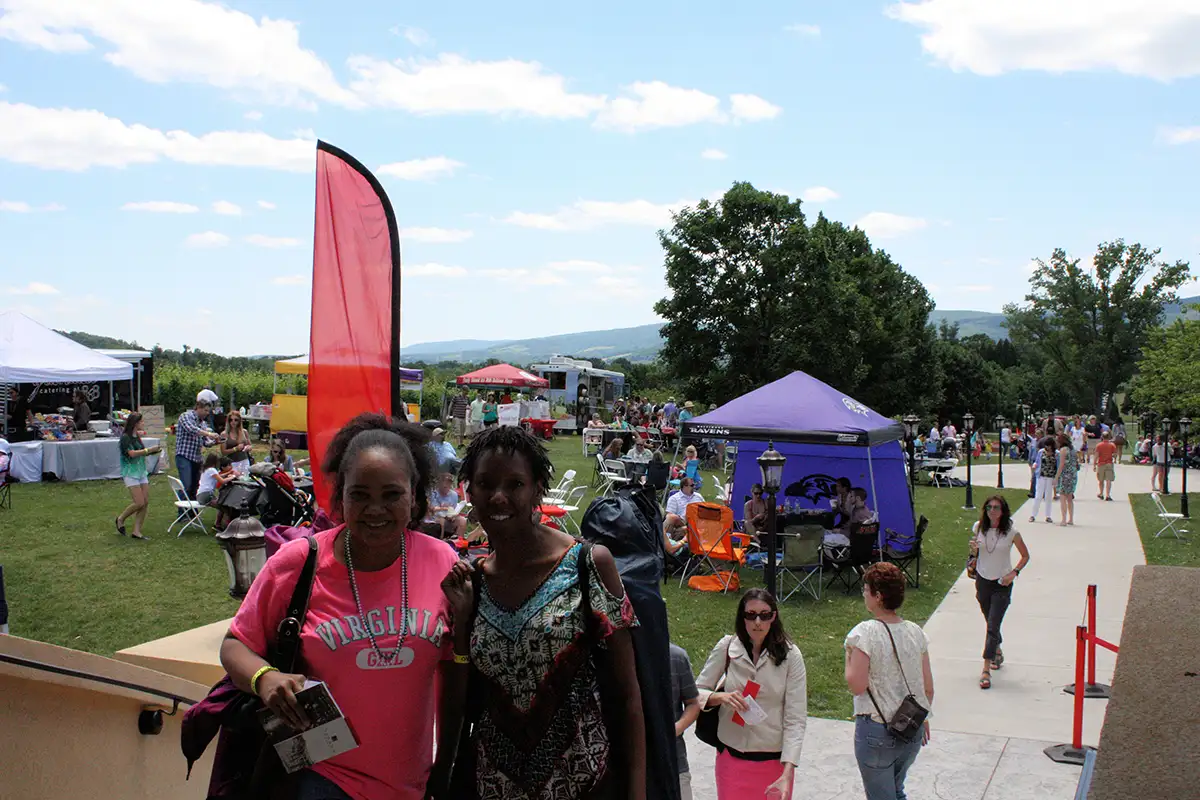 Guests at the Breaux Vineyards Harvest Festival