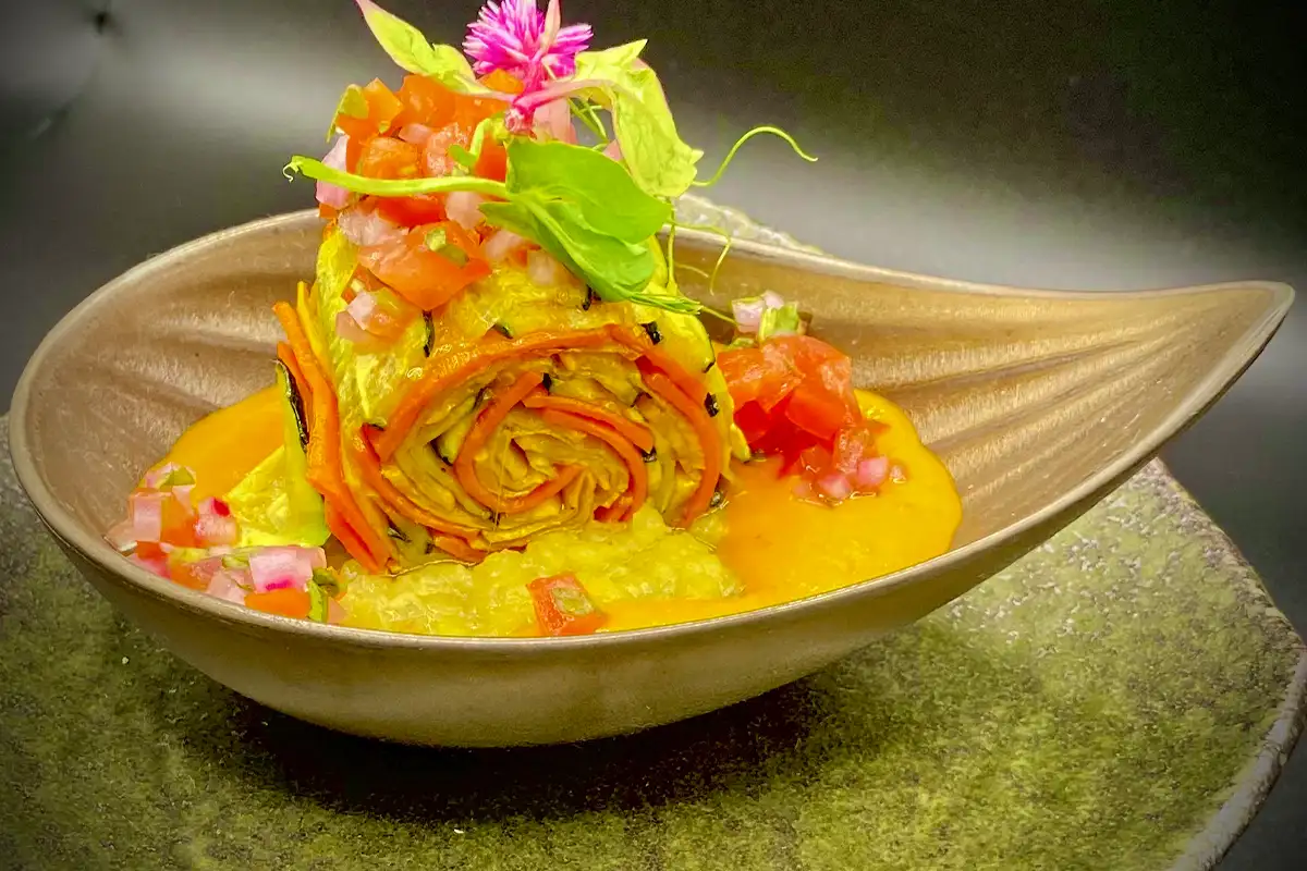 vegetarian dish at Alias