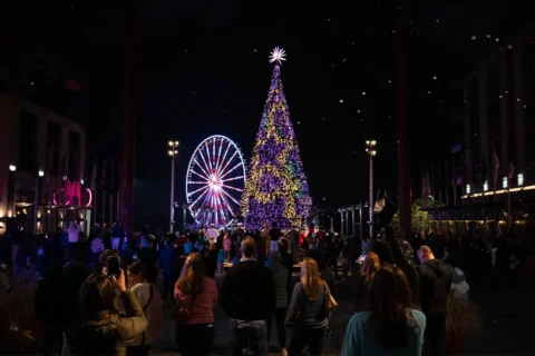 Christmas tree at National Harbor