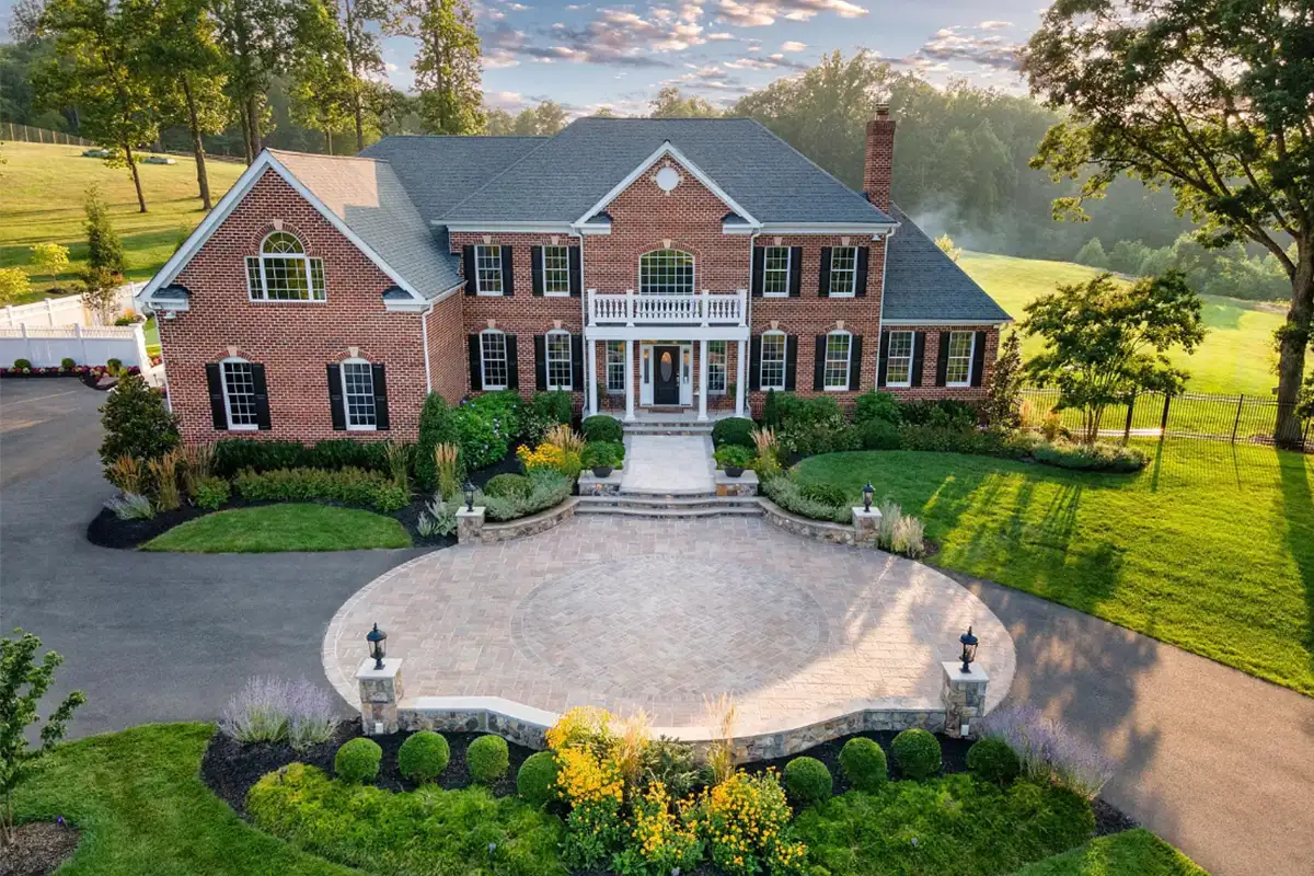 The brick exterior of 7484 Wilson Rd.