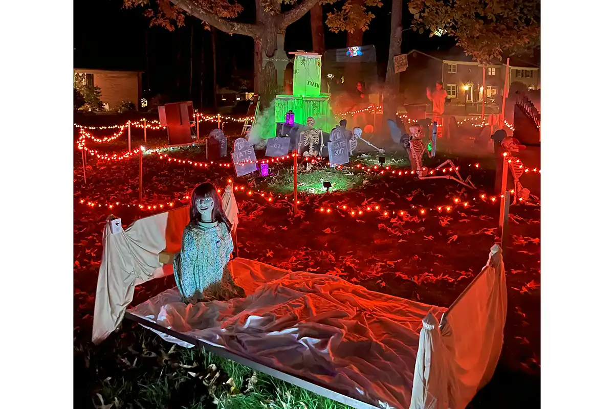 decorations at Nightmare on Conservation Drive