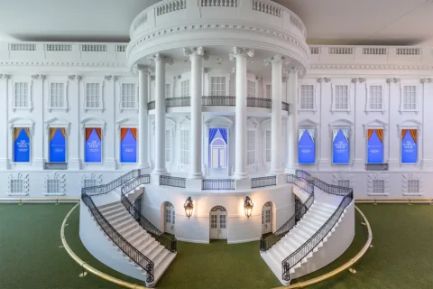 White house replica at People's House museum