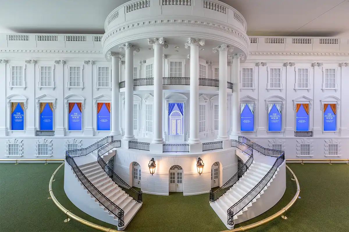 White house replica at People's House museum