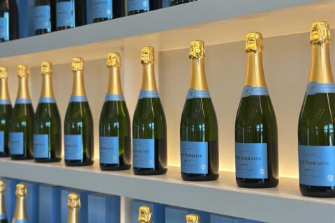petit domaine wine bottles