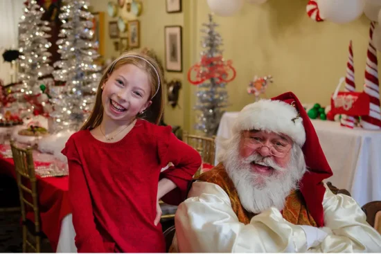 Tea with Mrs. B’s Christmas Gathering with Santa