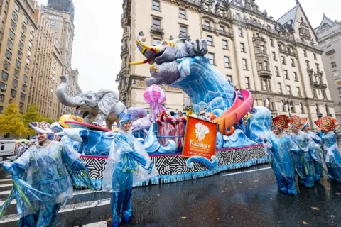 Kalahari float at Macy's Thanksgiving Day parade