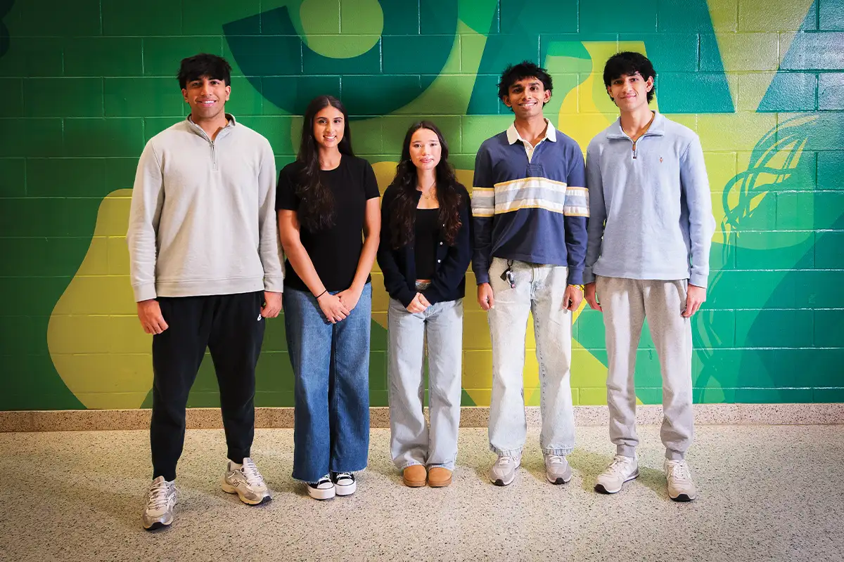 Langley High School's Model UN team