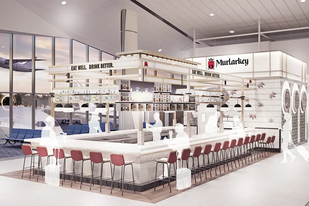 MurLarkey Distilled Spirits at Dulles Airport rendering