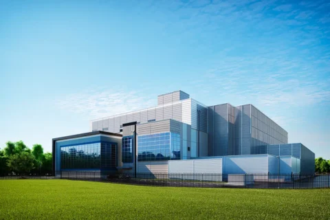 Rendering of Data Center in Chantilly