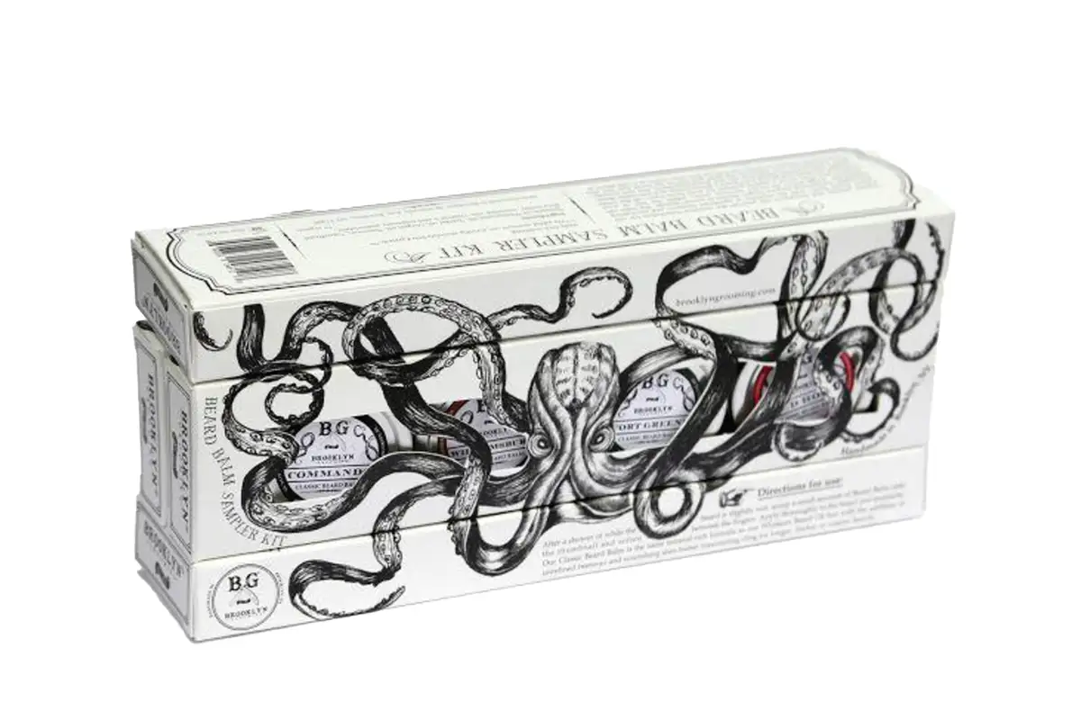 A beard balm gift set from Gift & Gather