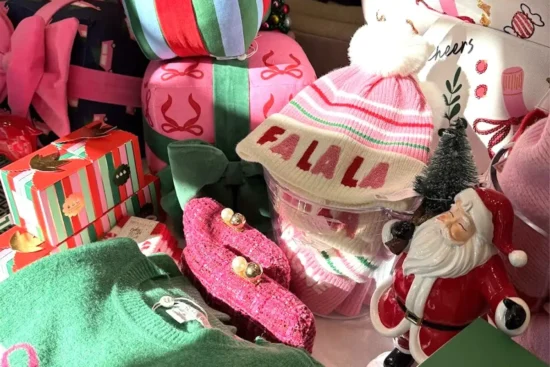 Holiday merchandise at The Nest Egg