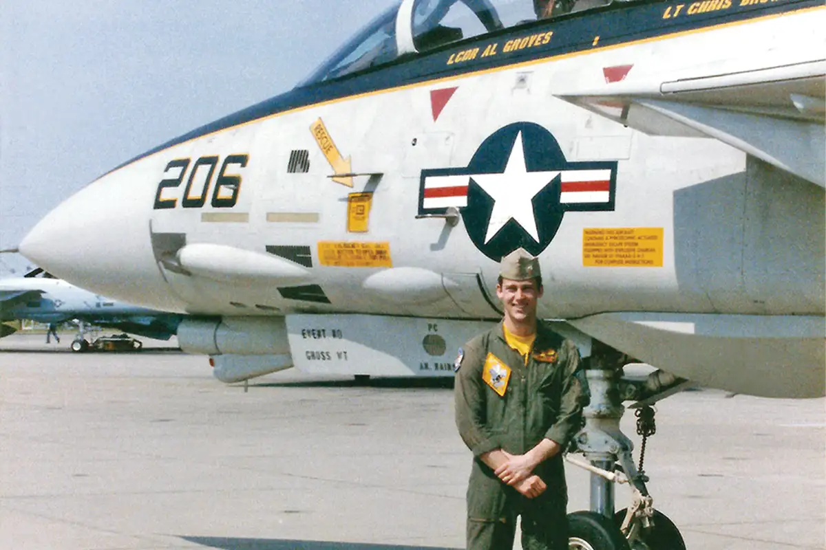 A vintage photo of Chris Browne, the Director of the Smithsonian's National Air and Space Museum