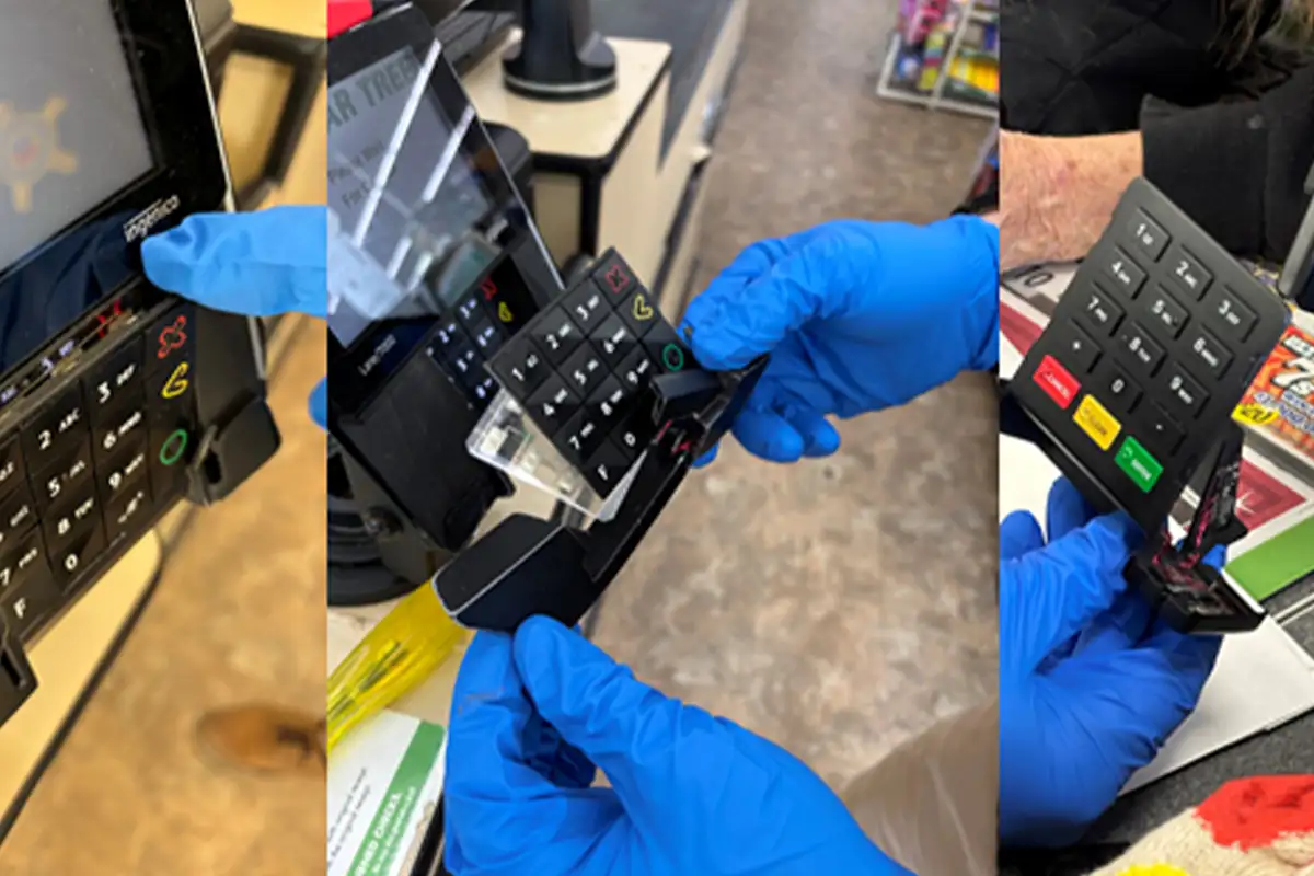 3 skimming devices found during a FCPD field operation