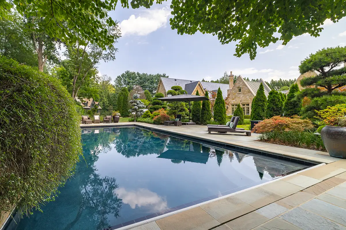 The heated lap pool at 576 Innsbruck Ave., Great Falls