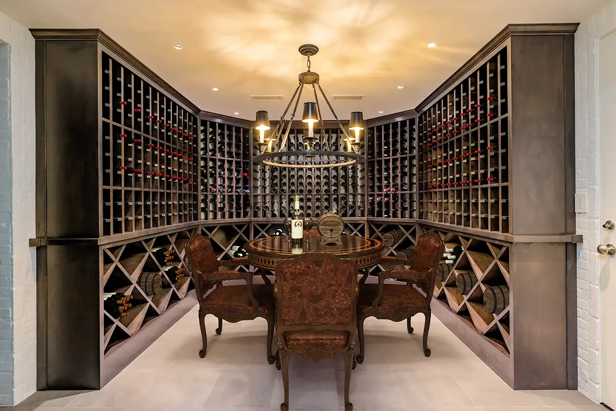 The wine cellar and tasting room at 576 Innsbruck Ave., Great Falls