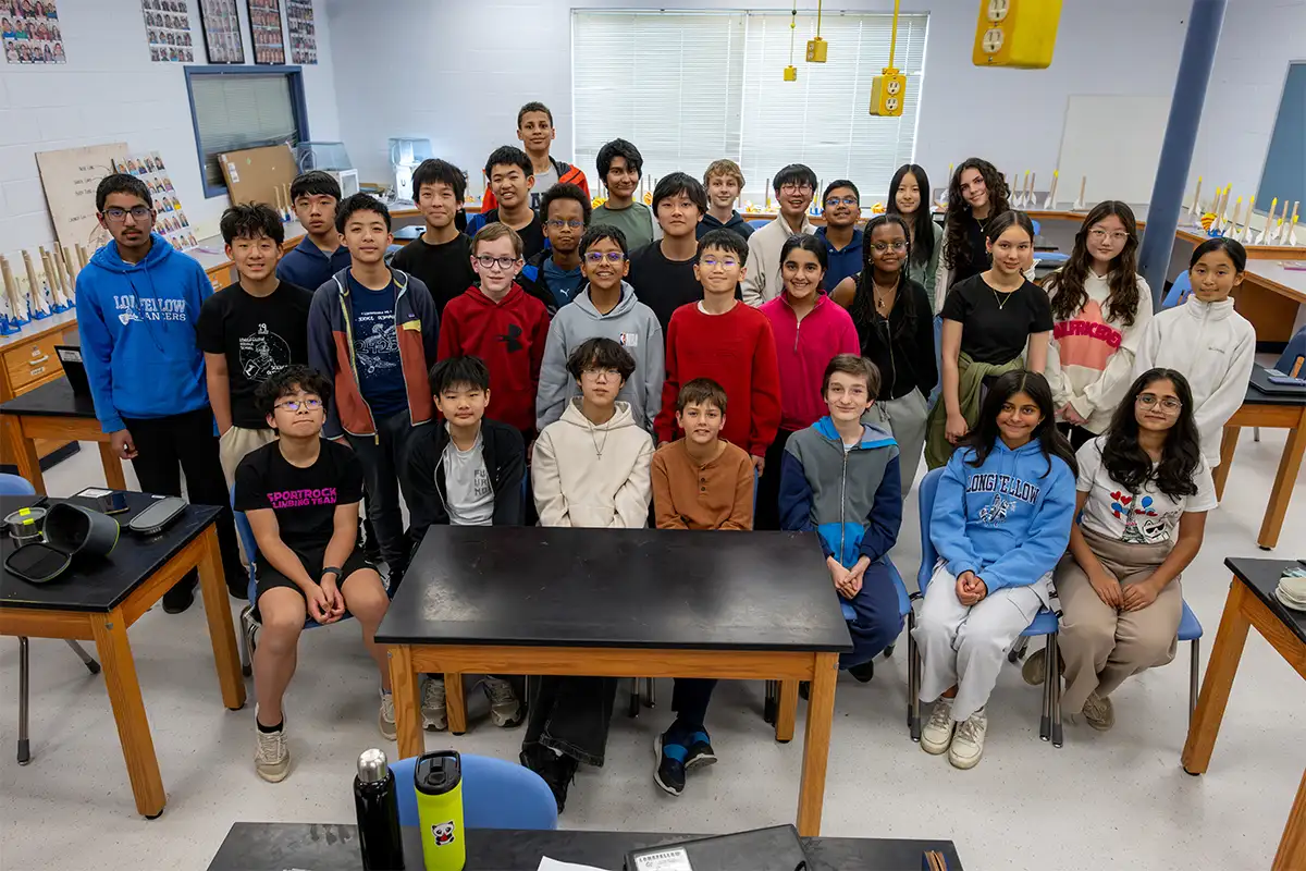 Longfellow Middle School's Science Olympiad team