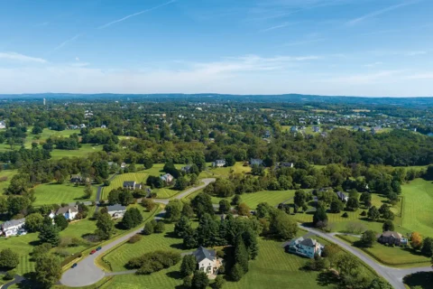 Aerial view of Loudoun County