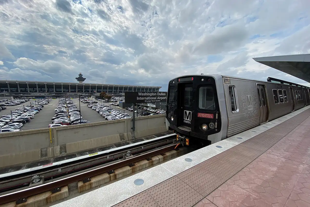 Metro stop at Dulles