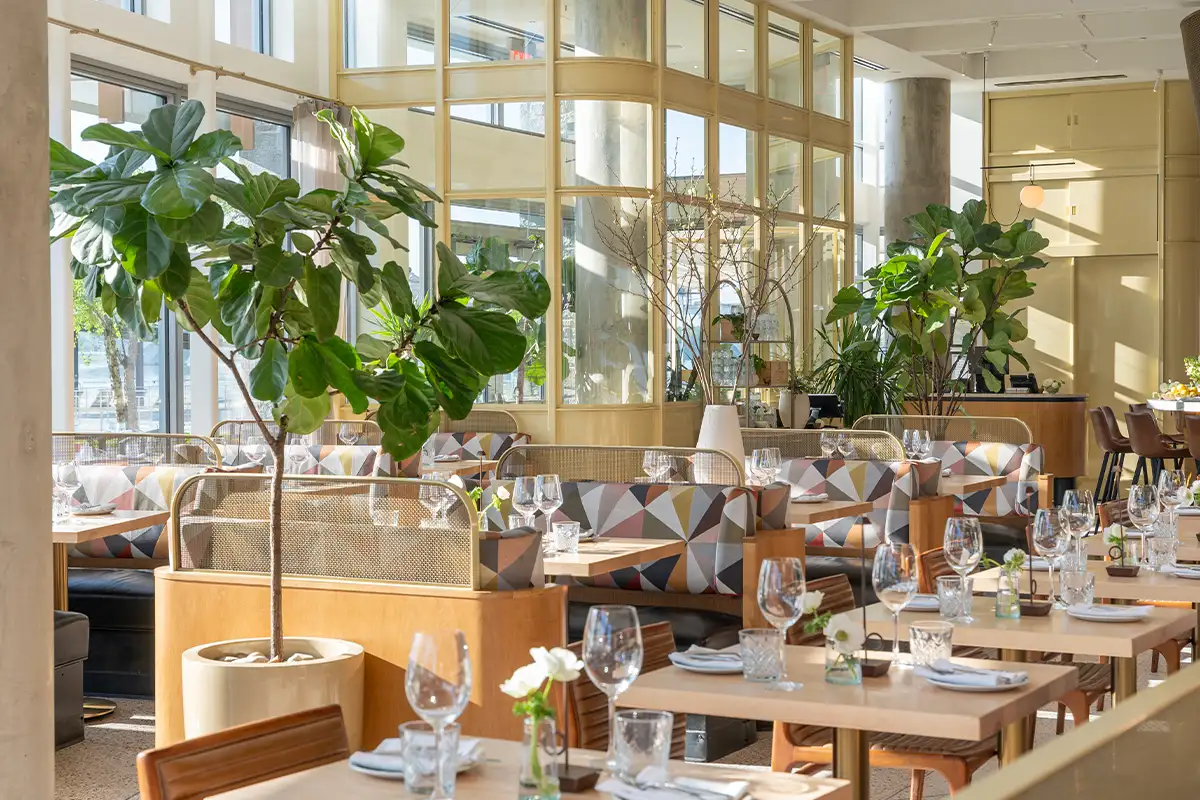 the dining room at Ada’s on the River