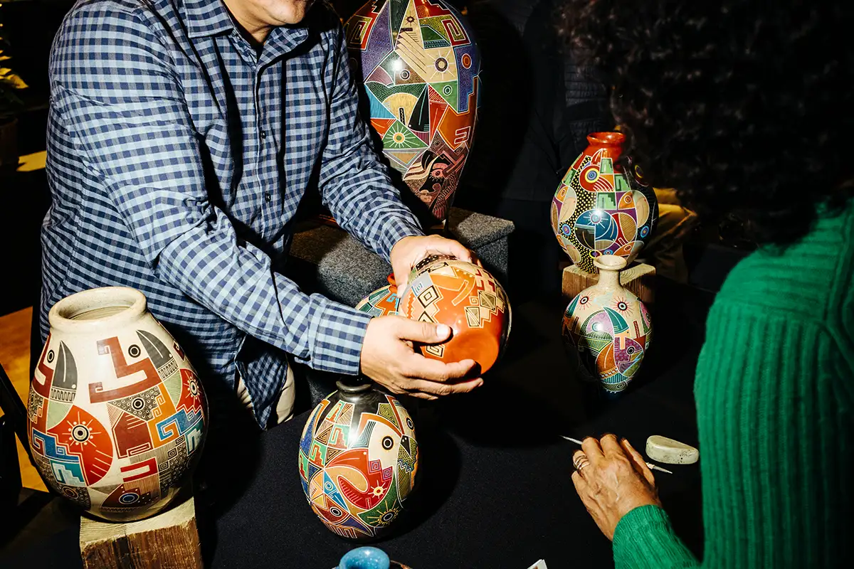 Pottery at the Native Art Market at the Smithsonian National Museum of the American Indian 