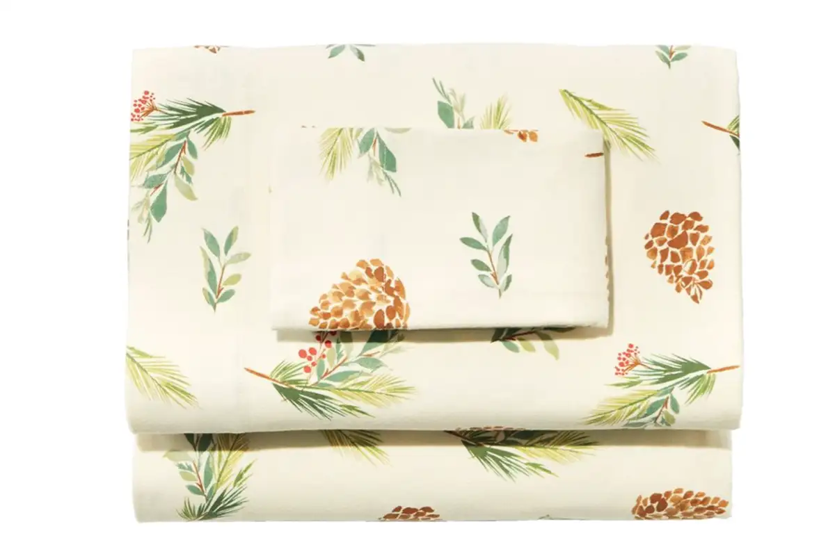 Evergreen flannel sheet collection: $120–$190 at L.L.Bean, llbean.com