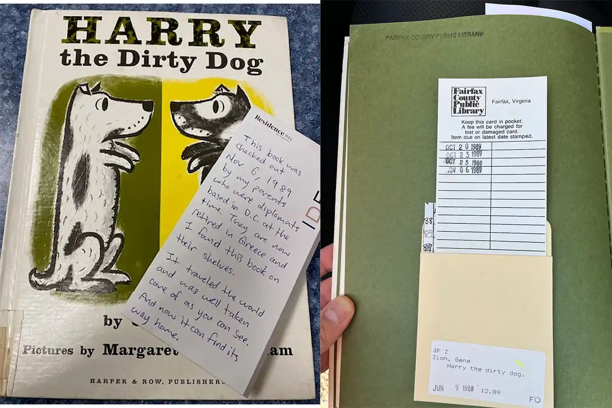 Children's Book Returned to Chantilly Library After 36 Years