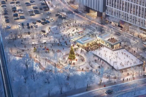 metro park ice skating rink rendering