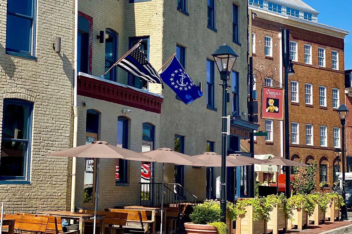 Baltimore's Fells Point buildings in the daytime