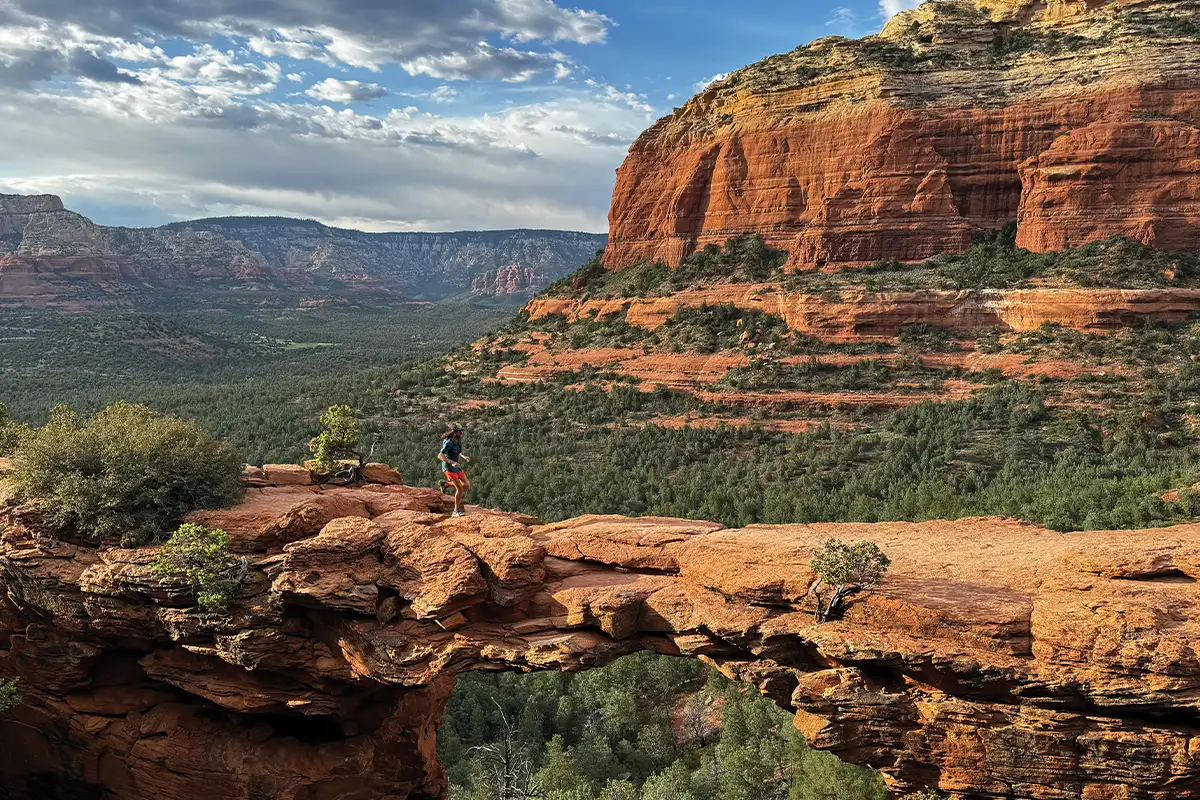 Michael Wardian running in Moab, Utah