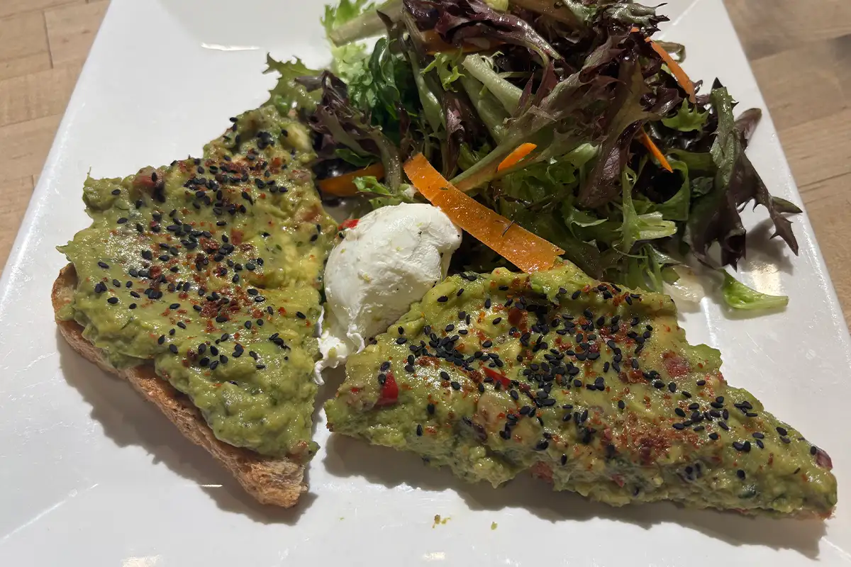 avacado toast at Northside Social