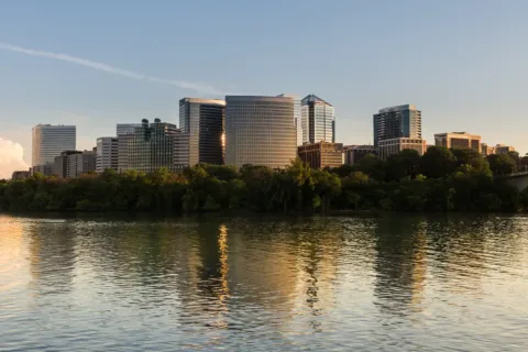 Potomac River and Arlington skyline