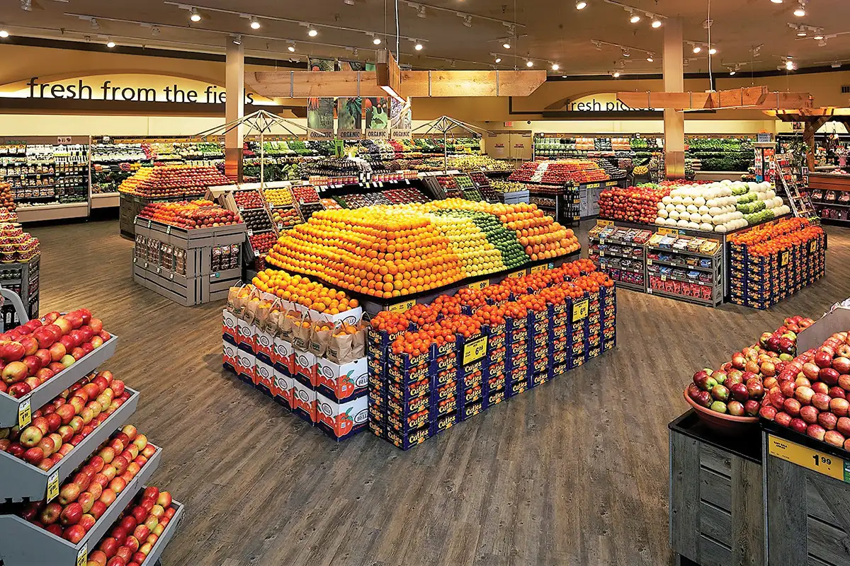 Produce section at Safeway