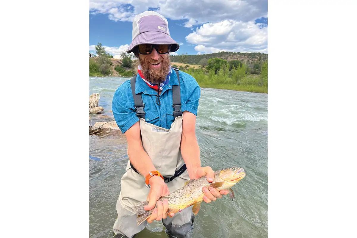 Michael Wardian with fish