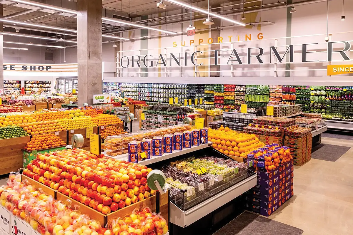 Whole foods produce section