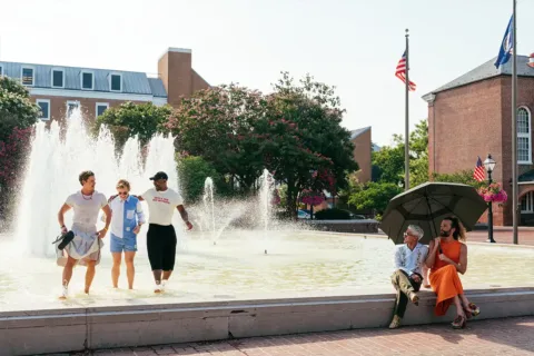 queer eye cast in Alexandria fountain