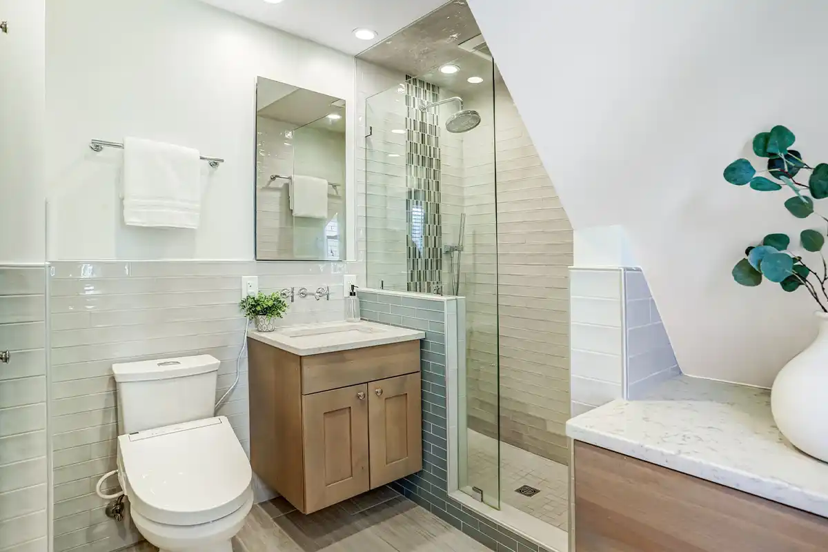 full bathroom with walk-in shower