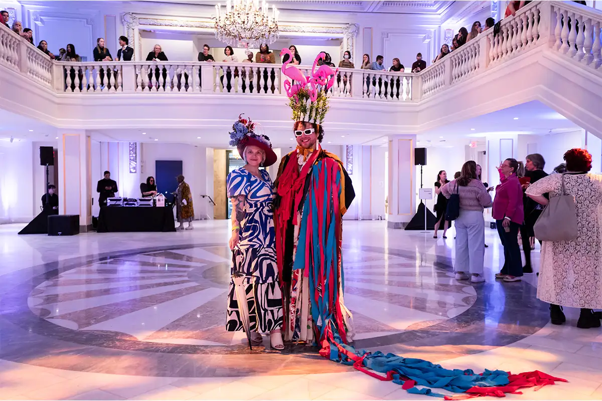 Guests dressed up for The National Museum of Women in the Arts after-hours event