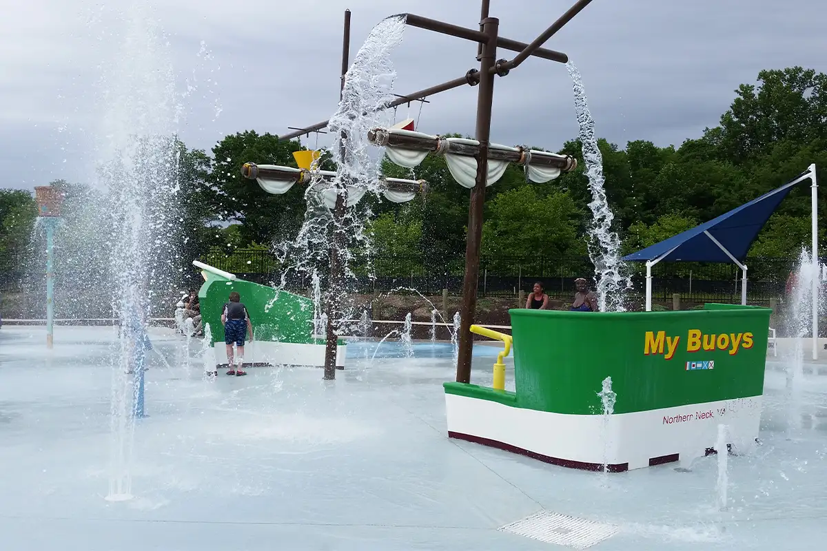 Our Special Harbor splash park in Franconia