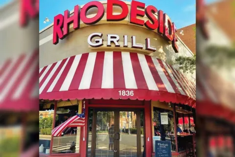 exterior awning of Rhodeside Grill