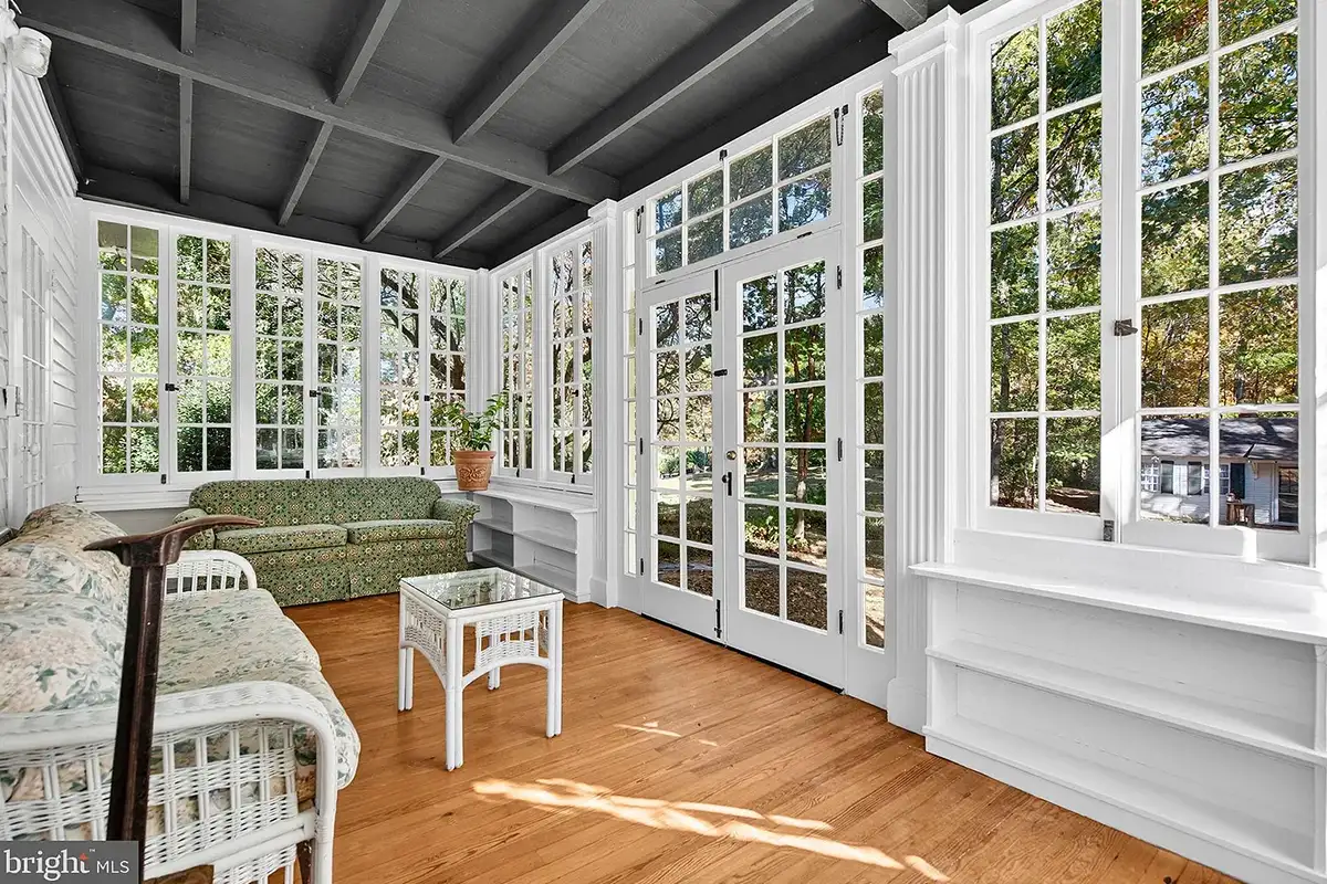 Sunroom at Weston Road house