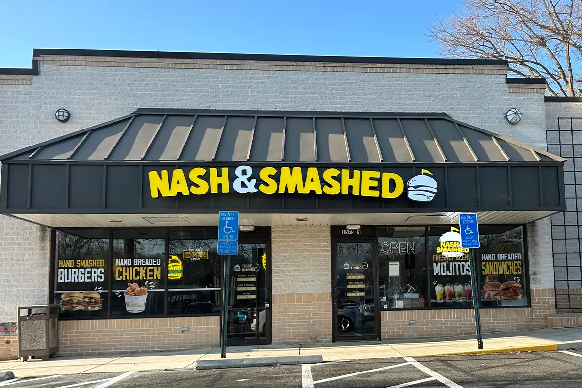 exterior image of Nash & Smashed restaurant