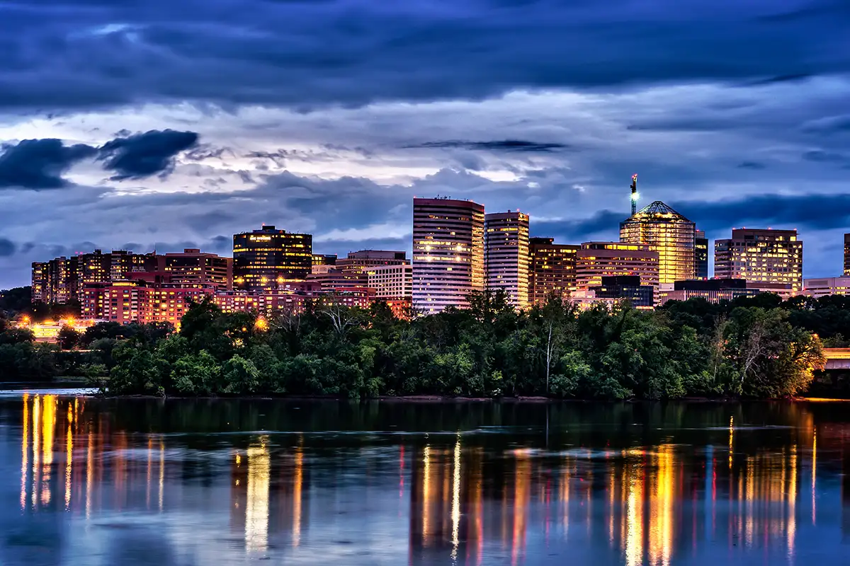 Arlington, Virginia, seen from Potomac River