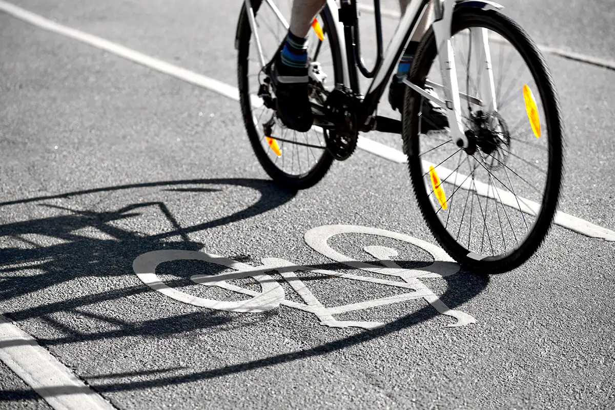 Bike in bike lane