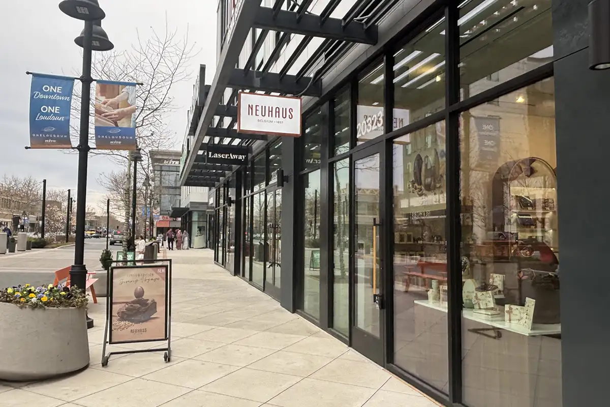 Neuhaus storefront at One Loudoun